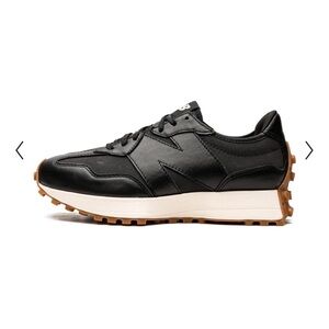 New Balance Black Leather Sneakers